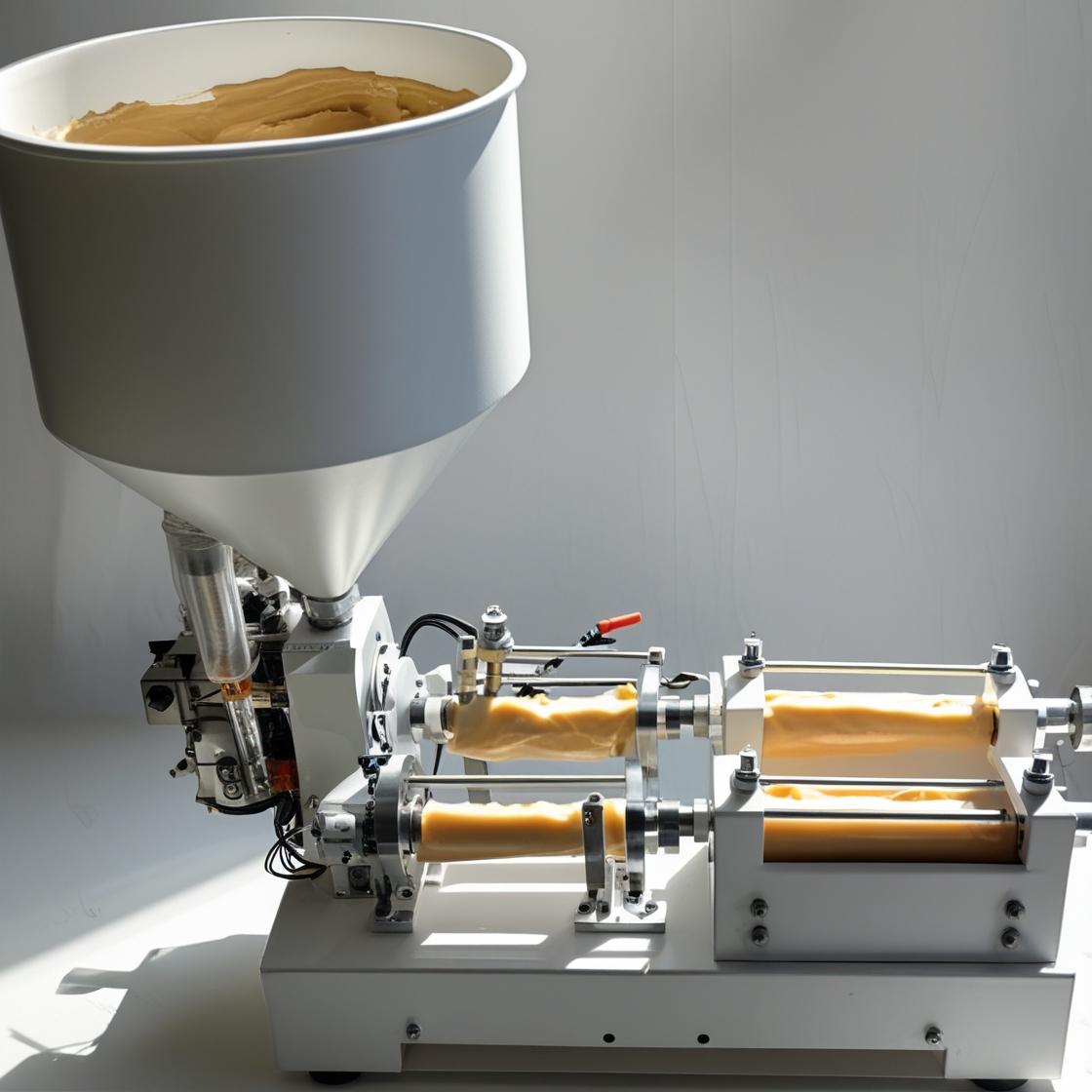 2 Head Semi Automatic Agro Paste Filling Machine